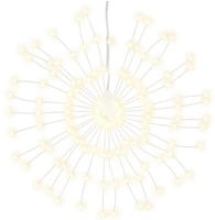 vidaXL Weihnachtsbeleuchtungen Feuerwerk 4 Stk. 140 LEDs Warmwei&szlig; 17cm