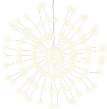 vidaXL Weihnachtsbeleuchtungen Feuerwerk 4 Stk. 140 LEDs Warmweiß 17cm Außenbereich