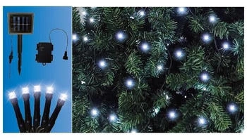 Trend Line LED-Lichterkette Solar Außen 9,6 m kaltweiß mit Timer