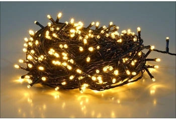 Spetebo Led Weihnachts Lichterkette warm weiß - 6 m / 80 Led - Garten Deko Beleuchtung mit Netzstecker Strom betrieben für den Außenbereich