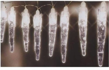 Buri Eiszapfen Lichterkette 10 Mini Lichtern