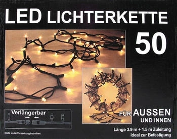 Buri Led Aussenlichterkette 50 Lichter 3,9m