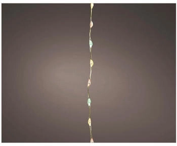 EDM Mikro-Girlande Led extra dicht golden mehrfarbig blinkend 900cm 567l silbernes Kabel