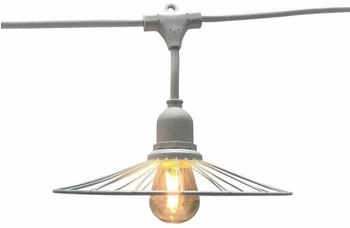 Lumisky Lichterkette aus Metalldraht 6M 10xE27 chic white light