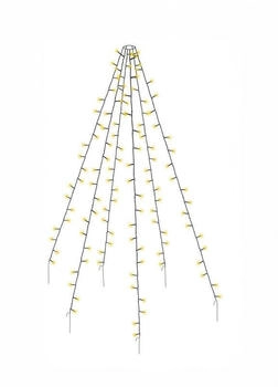 Spetebo Led Weihnachtsbaum &Uuml;berwurf - mit 6 Str&auml;ngen &aacute; 2m - 120 Led warm wei&szlig; Lichterkette Lichternetz Beleuchtung innen au&szlig;en