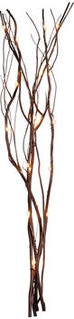 Star Trading Zweig mit Led Lichterkette Willow Kupfer, warmwei&szlig;, batteriebetrieben