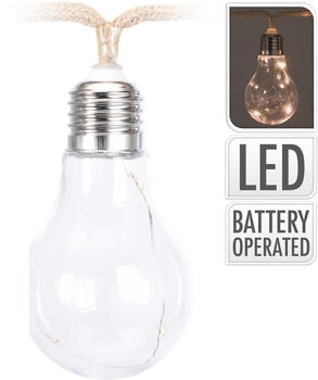 EDM E3/71323 Guirnalda De 10 Bombillas y 3 Leds a Pilas 2,85M
