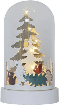 Star Trading LED Lichtobjekt Forest Friends in Transparent und Mehrfarbig 10x 0,06W 195mm transparent