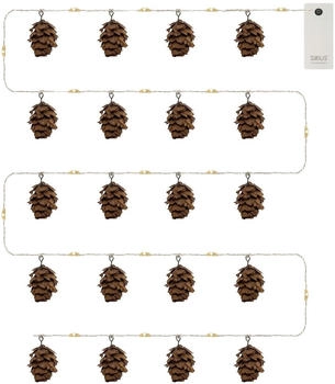 Sirius Lichterkette Molly Garland 20 LED 2m batteriebetrieben braun innen