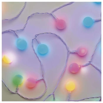EMOS LED-Lichterkette Cherry bunt 4m lange 40 LEDs in Kugelform 2,5cm, 6h Timer