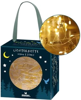 moses. Verlag Lichterkette Mond & Sterne mit 100 warmweißen LEDs (63506)