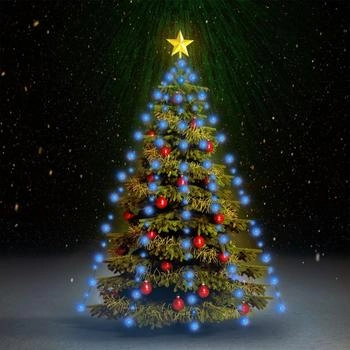 vidaXL Weihnachtsbaum-Lichternetz mit 180 LEDs Blau 180 cm (328874)