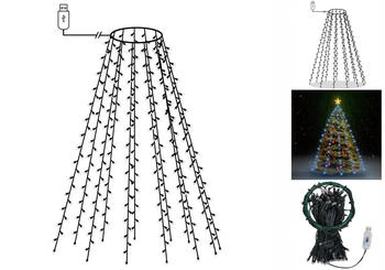 vidaXL Weihnachtsbaum-Lichternetz mit 150 LEDs Blau 150 cm (328866)
