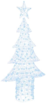 vidaXL Weihnachtsbaum mit 240 LEDs Kaltweiß 180 cm Acryl (42018982)