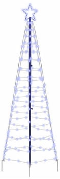 vidaXL LED Weihnachtsbaum mit 390 LEDs Blau 250 cm Eisen (42018752)