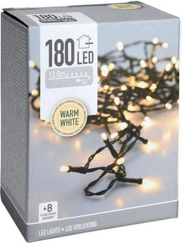 Koopman LED- warmweiß 180 LEDSs Grünes Kabel Innen/Außen 16,5m (AX8451130)