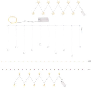 Globo Lichtervorhang Weihnachtsdeko Sterne LED (146914)