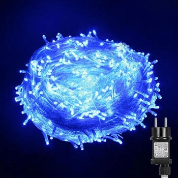 Rosnek 20m 200 LED 8 Lichtmodi Innen Garten Party Weihnachten Halloween Hochzeit Deko Blau