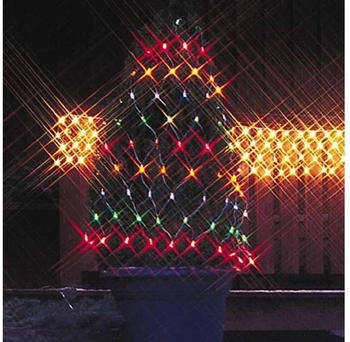 Star Lichternetz Lichtnetz 2x1m 160 Micro-Bulbs bunt außen 591-80