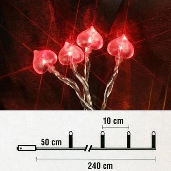 Star LED 20er Herz rot Batteriebetrieb Best Season 007-45