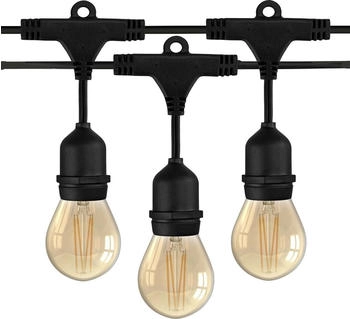 Ledvion 45M Inklusive 45x E27 LED Gold 45W 2100K IP65 Außenlichterkette (LVO10049-45m-Gold)