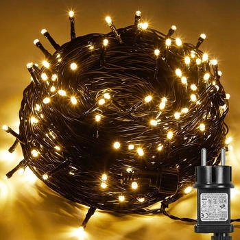lapalife 50m 250 LED 8 Lichtmodi 31V Wasserdicht Innen Weihnachten Hochzeit Party Garten Deko Warmweiß