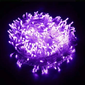 lapalife 100m 1000 LED 8 Lichtmodi Innen Weihnachten Hochzeit Party Garten Deko Lila