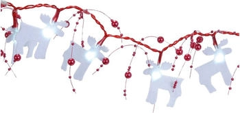 Best Season LED- "Felt Elk" 30teilig Kabel: rot LED c/w Timer 1,75 m Batterie 726-27