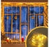 Salcar LED- Lichtervorhang Innen 8 Modi LED Vorhang Innen Außen 3m x 3m 300 LED Warmweiß Weihnachten Vorhang 3 m (WL67)