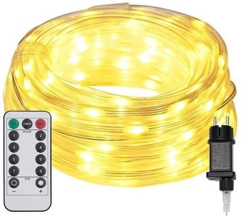 vidaXL Lichtseil mit 1200 LEDs Warmes Weiß 50 m PVC (42018942)