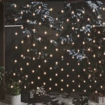 vidaXL LED-Lichternetz Warmweiß 3x3 M 306 LEDs Indoor Outdoor (328778)