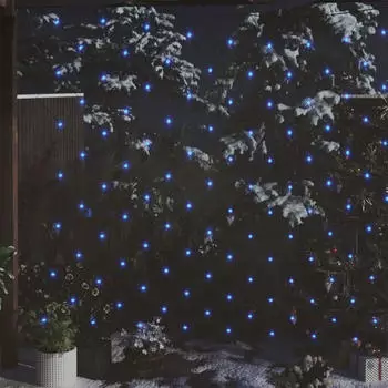 vidaXL LED-Lichternetz Blau 3x3 M 306 LEDs Indoor Outdoor (328780)