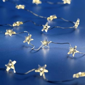 Spetebo LED Stern / LED Weihnachts Deko Timer Batterie