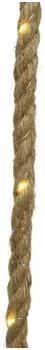 Lumineo LED Solar Seil 5m Jute Kunststoff Warmweiß (898169)