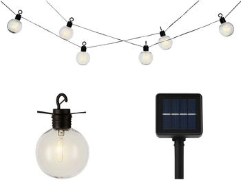 Lumineo LED Solar Kugeln 5,8m Kunststoff Transparent / Warmweiß (898617)