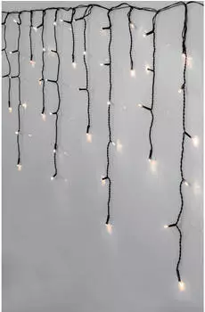 Eglo LED XXL für außen Außenbeleuchtung Weihnachten warmweiß Lichtervorhang Eisregen 24 m (410844)