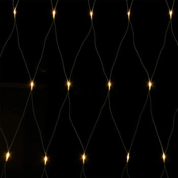 Gartenpirat Batterie-Lichternetz 2 x 2 m 160 warmweiße LEDs mit Timer Innen & Außen ganzjährig nutzbar Deko für Garten Balkon Schlafzimmer & Party