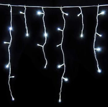 Gartenpirat LED Eisregen Kaltweiß mit Timer außen &