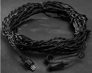 Konstsmide LED System Verl&auml;ngerungskabel 10 Meter Au&szlig;en (IP44) schwarzes Soft-Kabel 4801-007 Schwarz (SKA-22277)