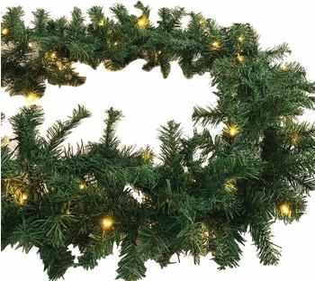 INDA-Exclusiv XL 70 LED Weihnachtsbeleuchtung Girlande Tannengirlande inkl. 540 cm Weihnachten innen/außen