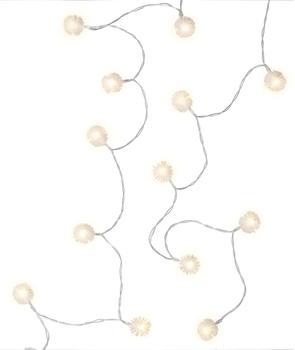Goobay 60273 20er LED- /LED Schneebälle/ mit Timerfunktion/Warmweiß (3000 K) / Batteriebetrieben für Innen Weiß Transparent