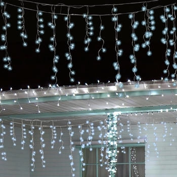 Jopassy 20M 600 LED LED Eisregen Schneefall Weihnachtsbeleuchtung Lichtervorhang IP44 8 Modi mit Stecker Innen Halloween Weihnachte Party (RL-HG7558-1-BDsyd)