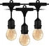 Ledvion LED Lichter Ketten Außen 30M E27 LED Fassung Wasserdicht IP65 Lichternetz Außenbereich String Light (LVO10049-6pack)