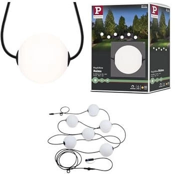 Paulmann Plug & Shine LED Lichterkette Naima Basisset 6x1W 5,88m schwarz (94910)