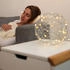 Relaxdays LED Dekokugel silber Ø 20 cm (2 Stk.)