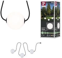 Paulmann LED-Lichterkette "Naima IP67 3000K 3x1W 1,71m Schwarz" 3 Stk.-flammig