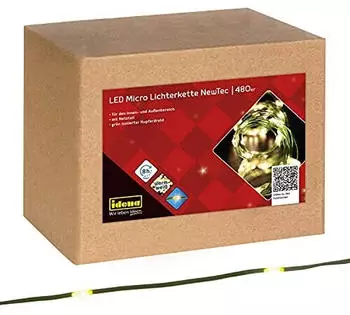 Idena LED Micro Lichterkette 480 LEDs 52,9 m warmweiß (31341)