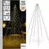 ECD Germany Fahnenmast Lichterkette 6x2,08m 192 LEDs warmweiß (71714)