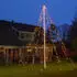 ECD Germany Fahnenmast Lichterkette 6x2,08m 192 LEDs warmweiß (71714)
