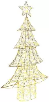 vidaXL Weihnachtsbaum mit 160 LEDs Warmweiß 150 cm Haustier (42018989)
